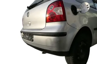 VW Polo 9N 9N3 Stoßstange Heckstoßstange hinten silber grau LA7W - Bild 3