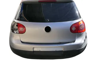 VW Golf 5 V Heckklappe hinten Kofferraumklappe + Scheibe grau silber LA7W - Bild 2