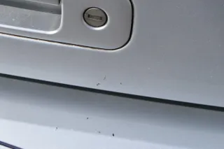 Polo 6N2 Heckklappe Klappe hinten Kofferraumklappe silber LA7W Scheibe ohneAnbau - Bild 2
