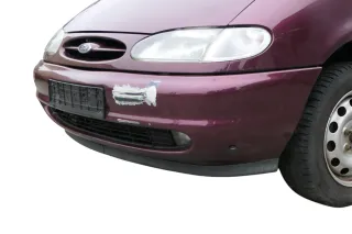 VW Sharan 7M Stoßstange Frontstoßstange vorne Nebelscheinwerfer Fleurie-Rot 93 - Bild 2