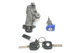 VW Polo 9N 9N3 Schloßsystem 1x links Türschloß & 2x Schlüssel Schloß Zündschloß - Bild 1