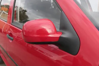 VW Golf 4 Bora manueller Spiegel vorne rechts Außenspiegel rot - Bild 1