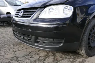 VW Touran 1T Stoßstange vorne Frontstoßstange Stoßfänger schwarz LC9Z SWR blackm - Bild 3