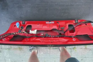 Audi A3 8L bis cBj. ca1999 Heckklappe Kofferraumklappe Klappe hinten rot LY3H la - Bild 2