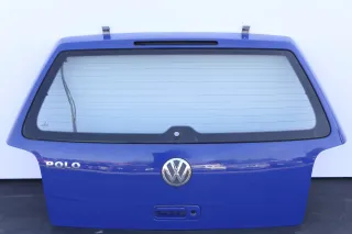 VW Polo 6N2 Heckklappe Klappe hinten Kofferraumklappe blau LA5C surfblue Scheibe - Bild 1