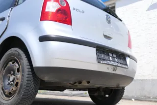 VW Polo 9N 9N3 Stoßstange Heckstoßstange hinten silber grau LA7W - Bild 6