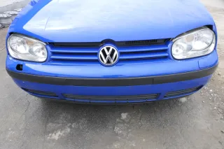 VW Golf 4 Stoßstange vorne Frontstoßstange Stoßfänger blau LW5Z SWR - Bild 2
