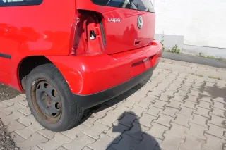 VW Lupo Stoßstange hinten Heckstoßstange Stoßfänger rot LP3G - Bild 4