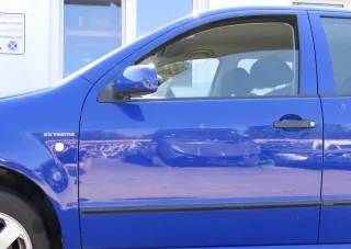 Fabia 6Y Kombi + Limousine Tür vorne links Fahrertür blau LF5K ohneAnbaute - Bild 1