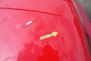 VW Polo 6N Motorhaube Klappe vorn vorne rot LP3G - Bild 9