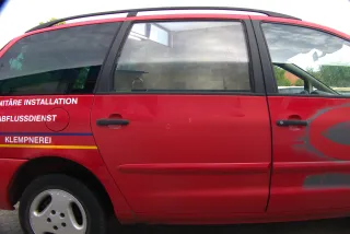 VW Sharan 7M Seat Alhambra Tür hinten rechts rot bis ca. Bj.1999 -  Alte Modell - Bild 1
