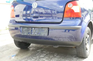 VW Polo 9N 9N3 Stoßstange Heckstoßstange hinten blau LB5N - Bild 4