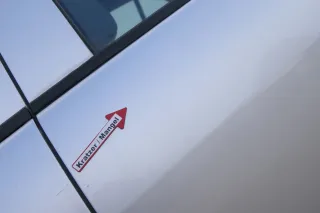 Skoda Fabia 6Y Limousine Schrägheck Tür hinten links grau silber LF7T - Bild 3