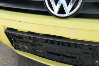 VW Lupo 6X Stoßstange vorne Frontstoßstange Stoßfänger gelb LD1B Sport - Bild 3