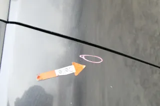 VW Polo 9N3 Kotflügel vorne links schwarz LC9Z - Bild 4