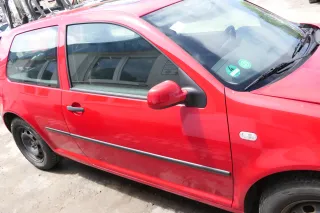 VW Golf 4 Tür vorne rechts Beifahrertür 2/3-Türer rot LY3D - ohneAnbauteile - Bild 2