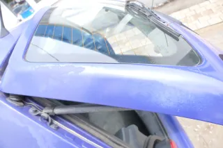 VW Polo 6N Heckklappe Klappe hinten Kofferraumklappe mit Scheibe blau LD5D - Bild 2