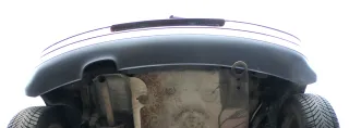 VW Polo 9N 9N3 Stoßstange Heckstoßstange hinten rot LC3R Einparkhilfe PDC - Bild 7