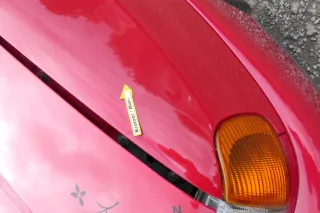 VW Caddy 9K Polo Variant 6Kv Kombi Kotflügel vorne links rot LY3D - Bild 4