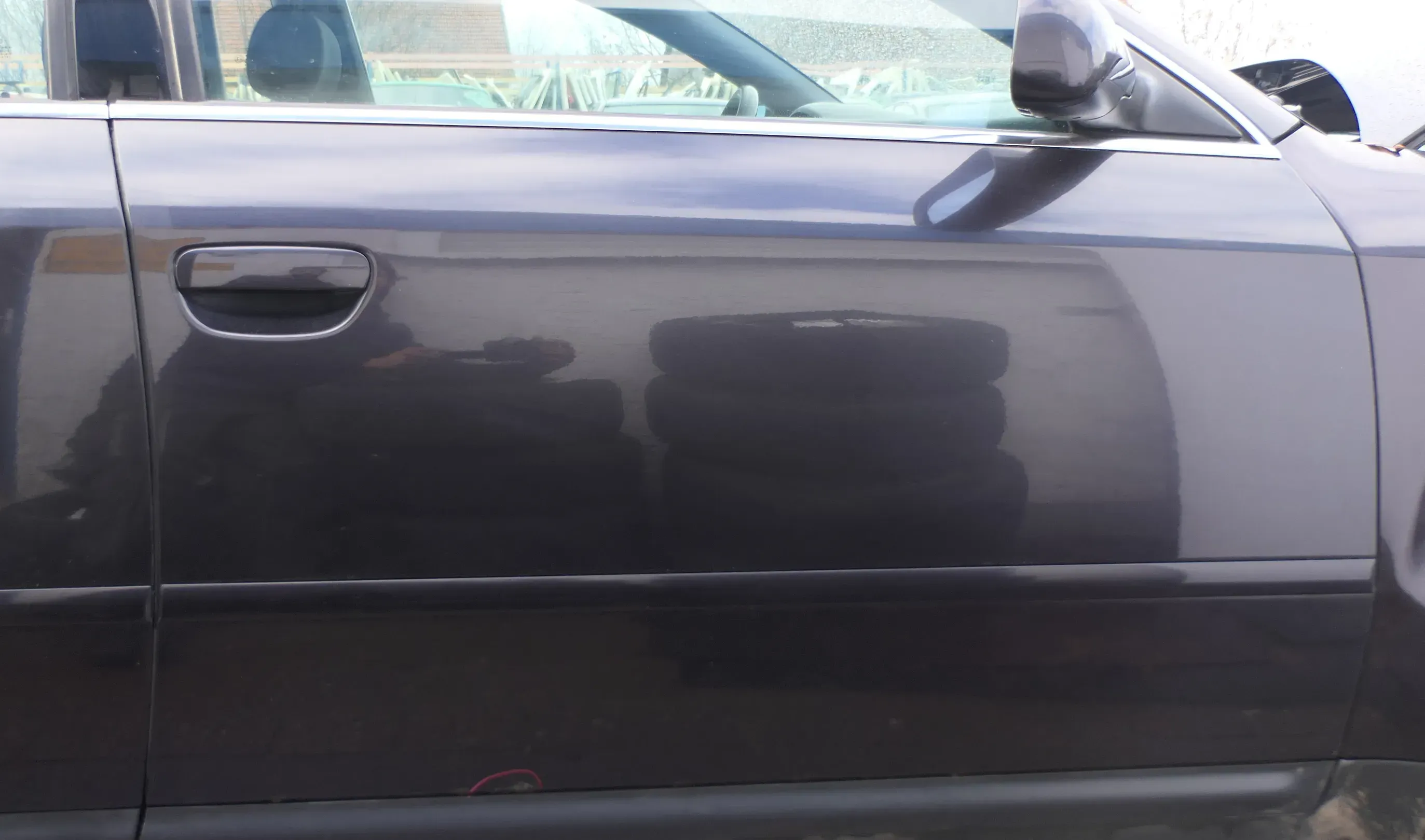 Audi A6 4B C5 Tür nur Türblatt vorne rechts Beifahrertür lila blau LZ4V - Bild 1
