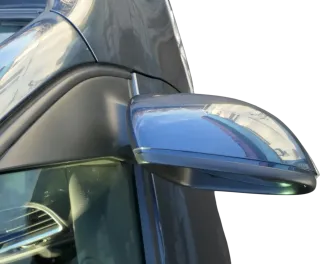 VW Golf 6 VI 5K elektrischer Spiegel vorne rechts Außenspiegel grau blau LC5F - Bild 4