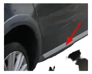 VW Passat 3C B7 NUR Zierleiste Leiste Abdeckung Tür unten hinten rechts Alltrack - Bild 1