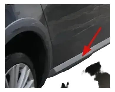 VW Passat 3C B7 NUR Zierleiste Leiste Abdeckung Tür unten hinten rechts Alltrack - Bild 1