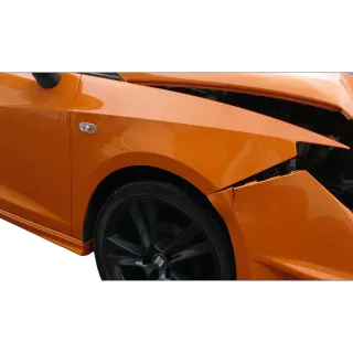 Seat Ibiza 6J Kotflügel vorne rechts orange LP2C 6J0821022A - Bild 1