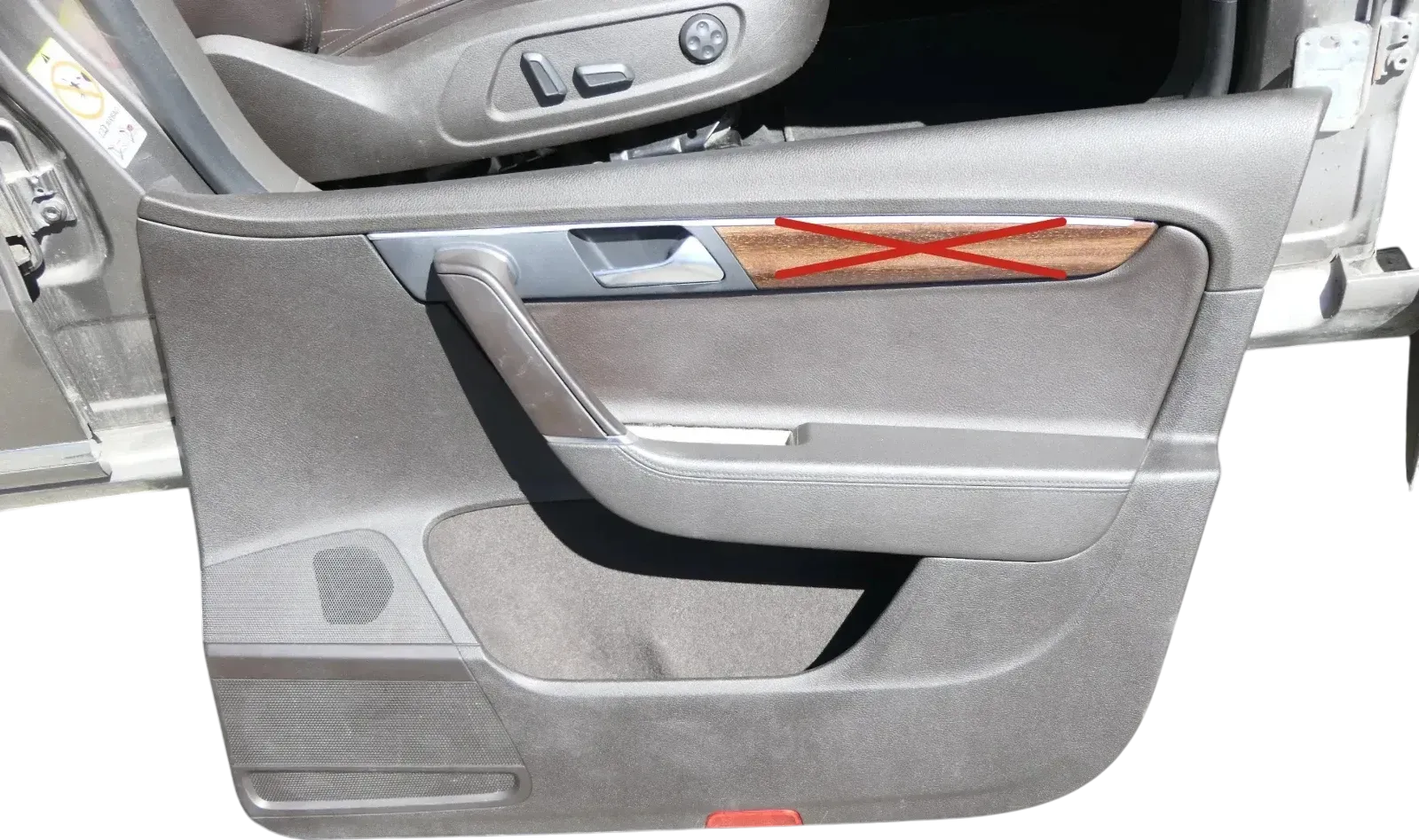 VW Passat 3C B7 Kombi 1x Türverkleidung Verkleidung Tür vorne rechts Leder braun - Bild 1