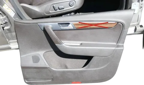 VW Passat 3C B7 Kombi 1x Türverkleidung Verkleidung Tür vorne rechts Leder braun