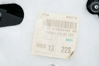 VW Touareg 7P Türverkleidung Verkleidung Tür Leder hinten rechts schwarz - Bild 9