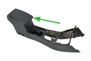 VW Sharan 7N Mittelkonsole Mitteltunnel um Schaltung Armlehne Leder 7N1863243A - Bild 1