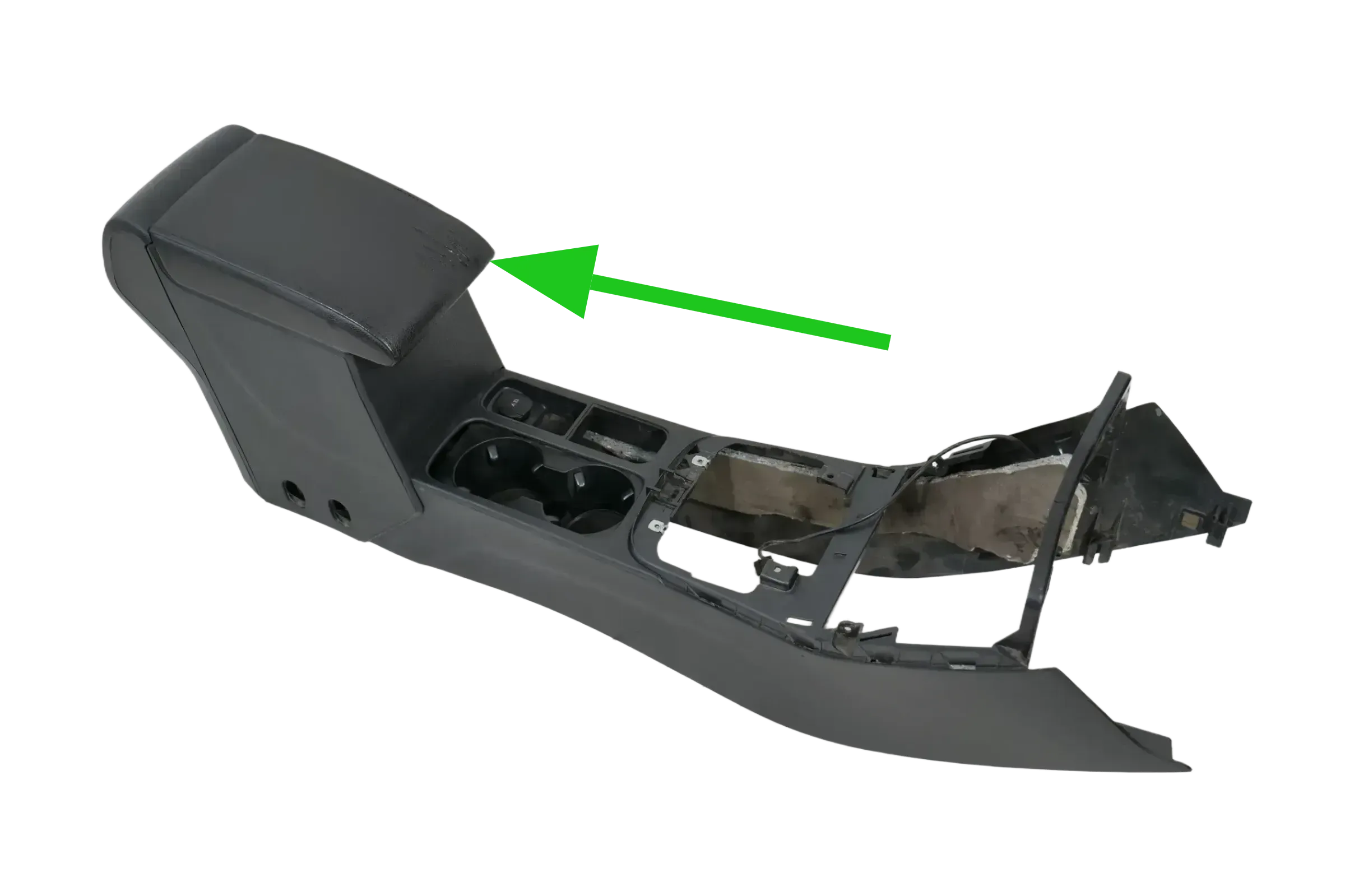 VW Sharan 7N Mittelkonsole Mitteltunnel um Schaltung Armlehne Leder 7N1863243A - Bild 1