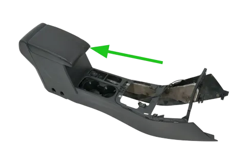 VW Sharan 7N Mittelkonsole Mitteltunnel um Schaltung Armlehne Leder 7N1863243A