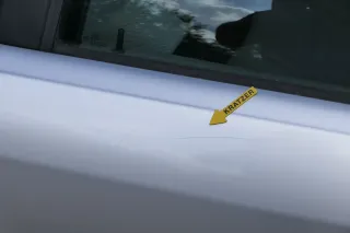 Audi 80 90 Tür hinten links Rahmen Türblatt grau LY7T -ohne Anbauteile - Bild 5