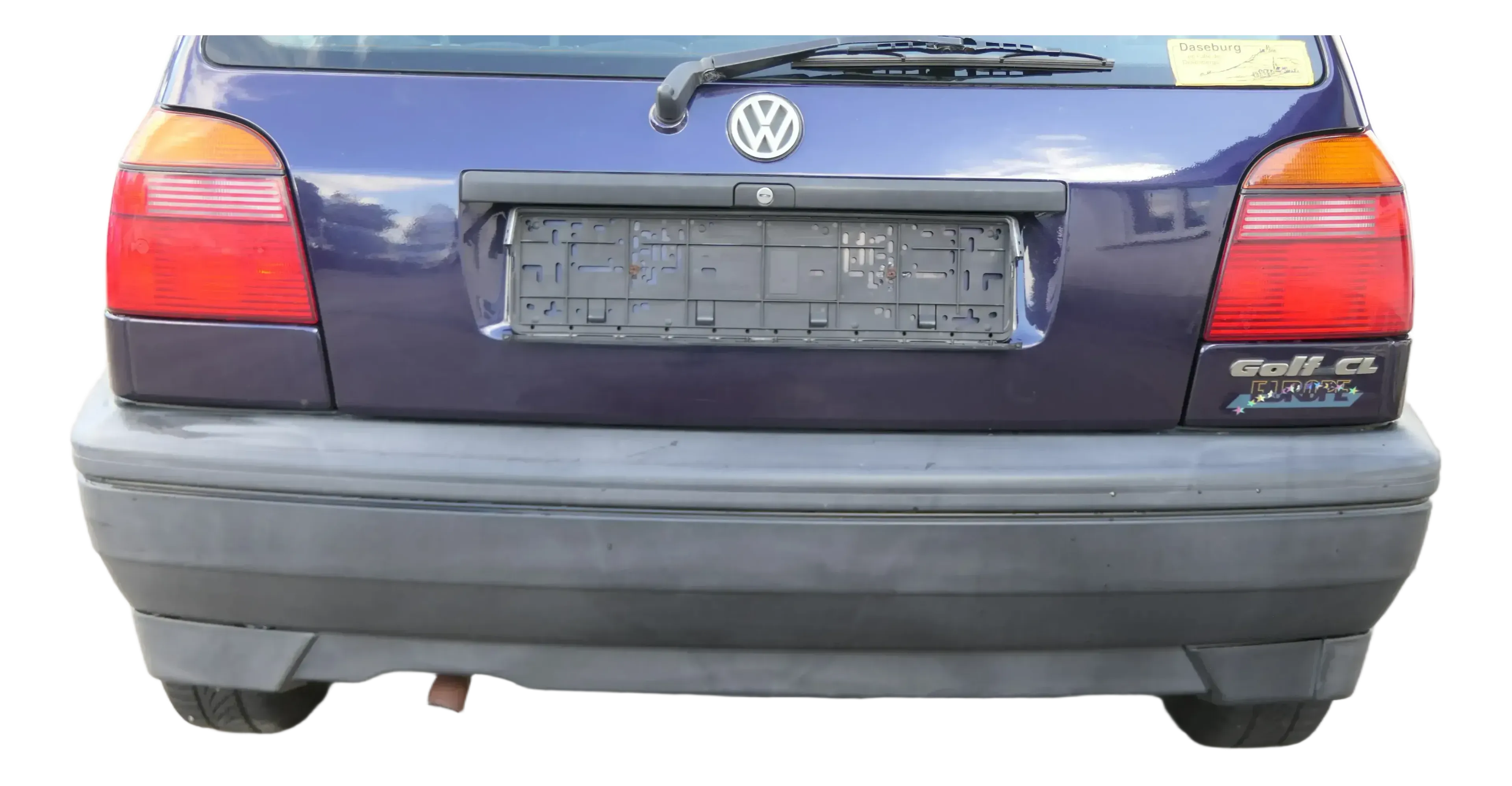 VW Golf 3 1H 1E Cabrio Limousine Stoßstange hinten Heckstoßstange schwarz - Bild 1