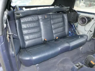 VW Golf 3+4 1E Cabrio Sitz Sitze hinten Rückbank Rücksitzbank Leder blau - Bild 4