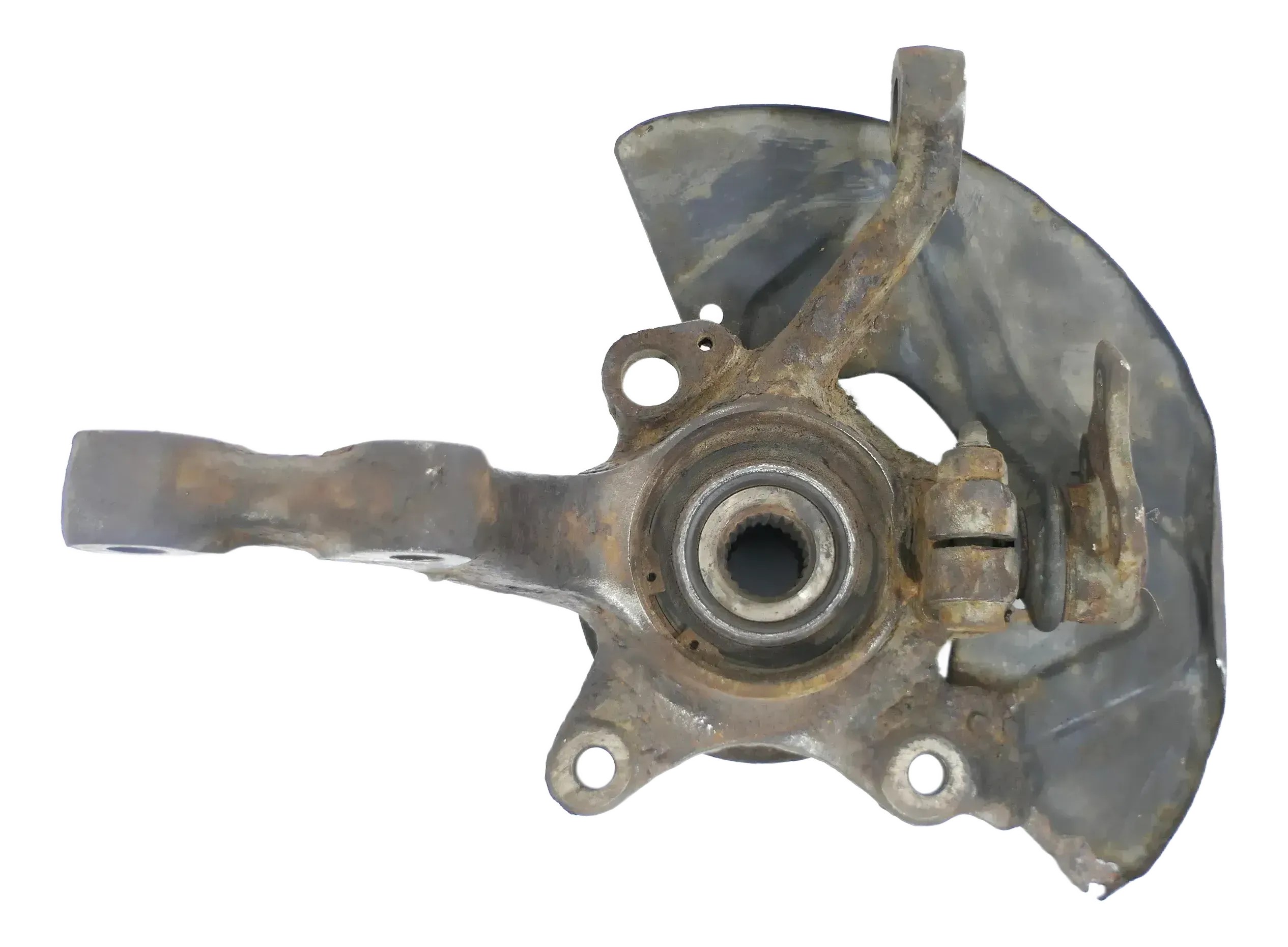 VW Passat 3A Achsschenkel Radlager rechts vorn TDI 4Loch geschraubt Bremssat - Bild 1