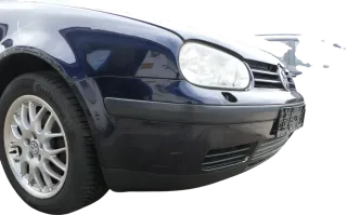 VW Golf 4 Stoßstange vorne Frontstoßstange Stoßfänger blau LC5H SWR -ohne Kappen - Bild 11