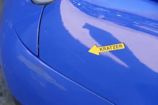 VW Lupo 6X Kotflügel vorne links blau LW5Z - Bild 3
