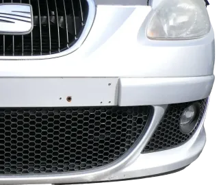 Seat Altea 5P Stoßstange vorne Frontstoßstange Stoßfänger grau LS7N + Grill - Bild 5