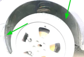 A3 8P Radhausschale Dämpfung Radhaus vorne links 8P0821171G -  2-Teile - Bild 2