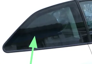 Ibiza 6J 2/3-Türer ganz hinten rechts Fenster Scheibe Fensterscheibe Seitensche - Bild 1