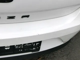 Seat Ibiza 6J Stoßstange Heckstoßstange hinten weiß LB9A 2/3-Türer Spoiler - Bild 8