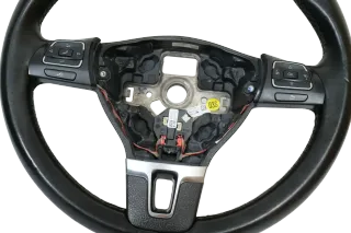 VW Passat 3C Eos Golf 6 Tiguan Lenkrad Multifunktionslenkrad 1T0419091AC Taster - Bild 5