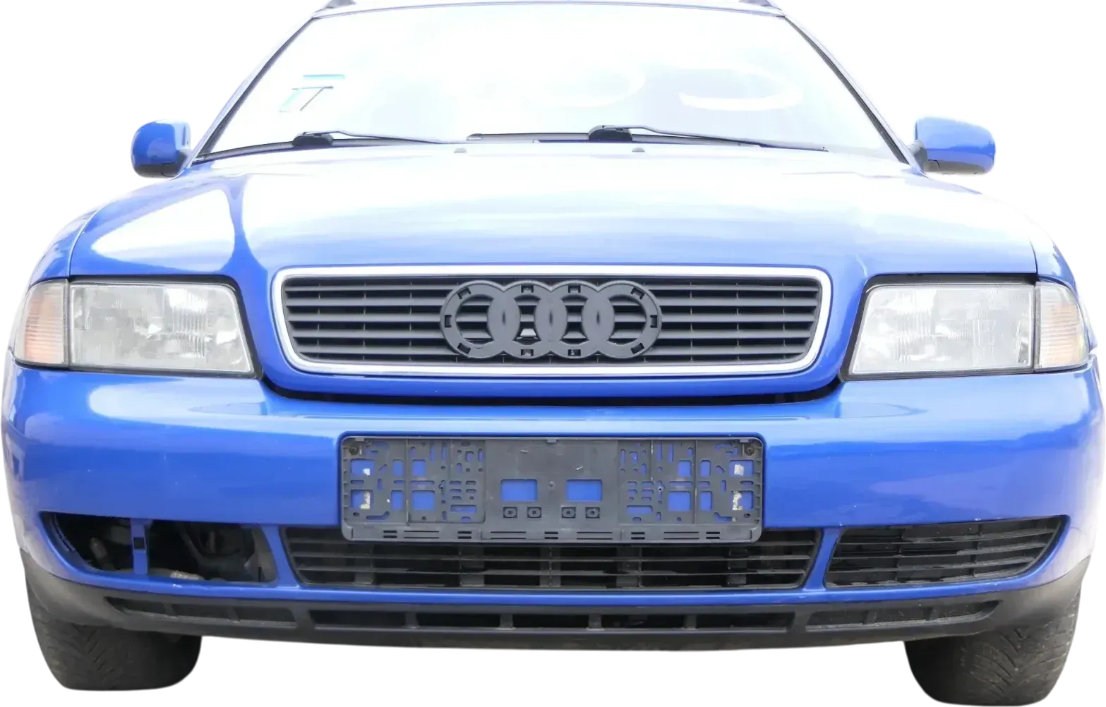 Audi A4 B5 Kombi + Limo Stoßstange vorne Frontstoßstange blau LZ5M Stoßfänger - Bild 1