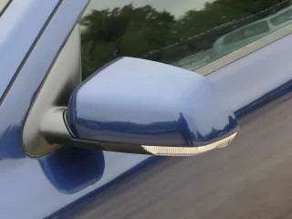 Skoda Octavia 1Z elektrischer Spiegel Außenspiegel links blau LF5Q Glas - Bild 2