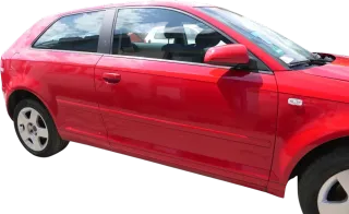 Audi A3 8P 2/3-Türer Tür vorne rechts Beifahrertür Türblatt grau silber LX7W - Bild 2