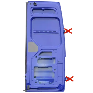 VW Crafter 7C MAN TGE Tür hinten links Heckklappe Hecktür Flügeltür blau R502 Ho - Bild 5