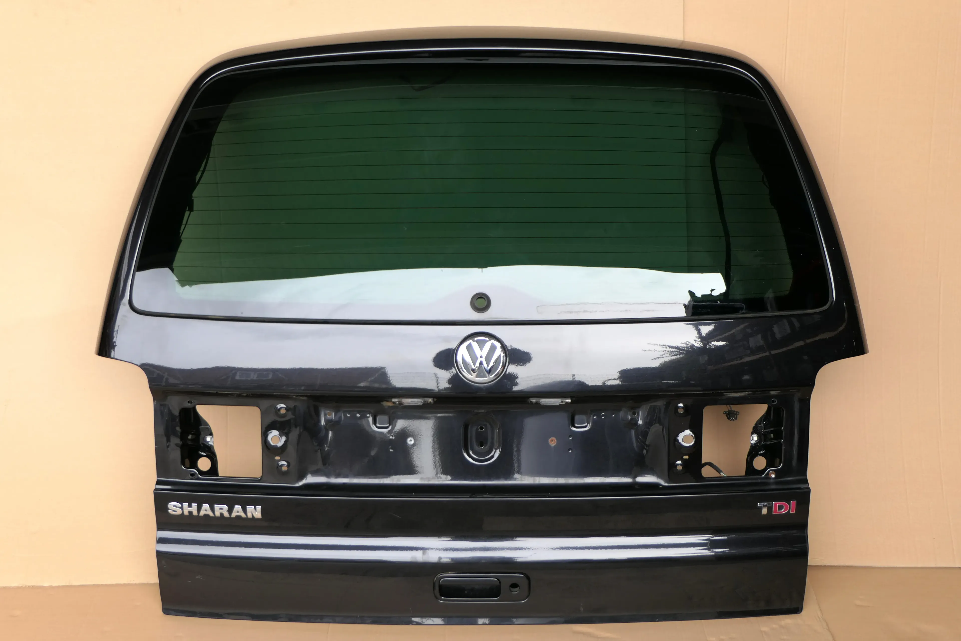 VW Sharan 7M Heckklappe Scheibe Klappe hinten ab Bj.2000 schwarz LC9Z - Bild 1